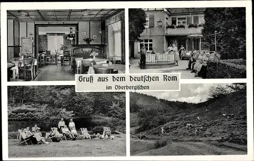 Ak Rom Morsbach im Oberbergischen Kreis, Gasthof und Pension Heinrich Klein