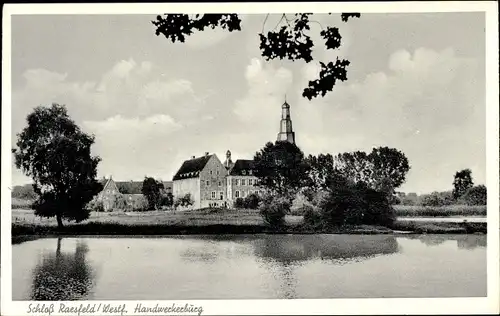 Ak Raesfeld im Münsterland Westfalen, Schloss Raesfeld, Handwerkerburg