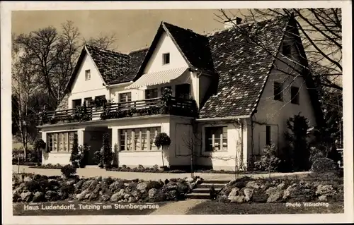 Ak Tutzing am Starnberger See Oberbayern, Haus Ludendorff