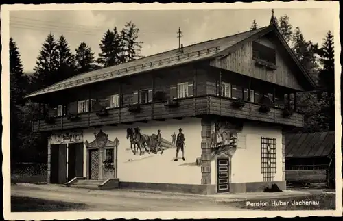 Ak Jachenau in Oberbayern, Pension Huber