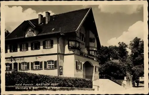 Ak Starnberg in Oberbayern, Gasthof Post