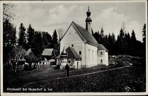 Ak Kirchwald Nußdorf am Inn Oberbayern, Kirche