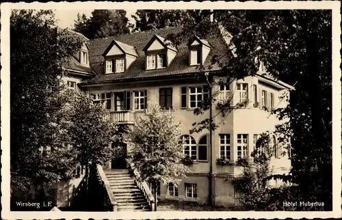 Ak Wirsberg im Frankenwald Bayern, Hotel Hubertus, Außenansicht vom Garten