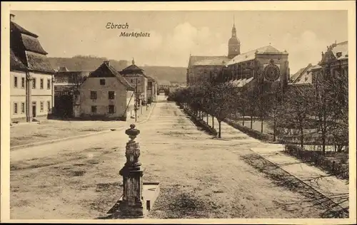 Ak Ebrach in Oberfranken, Marktplatz