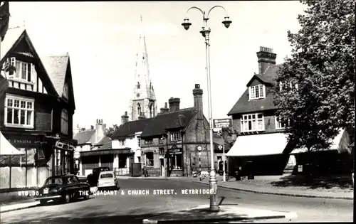 Ak Weybridge Surrey England, The Quadant, Church Street