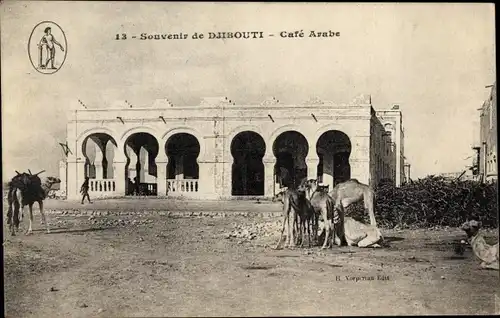 Ak Djibouti Dschibuti, arabisches Kaffeehaus