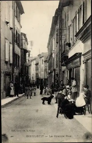 Ak Dieulefit Drome, La Grande Rue