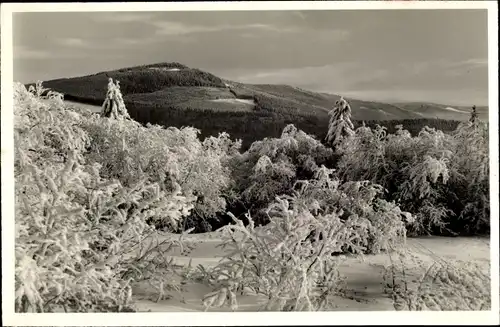 Ak Niederreifenberg Schmitten im Taunus, Großer Feldberg, Blick auf Altkönig, Winter