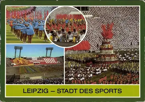 Ak Leipzig in Sachsen, Stadt des Sports, Stadion, Fest