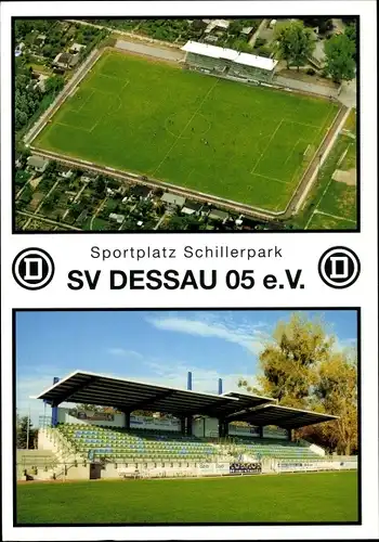 Ak Dessau in Sachsen Anhalt, Sportplatz Schillerpark, SV Dessau