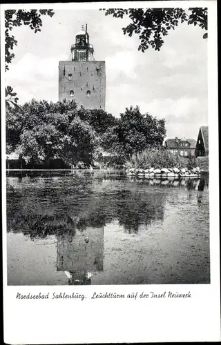 Ak Insel Neuwerk, Leuchtturm