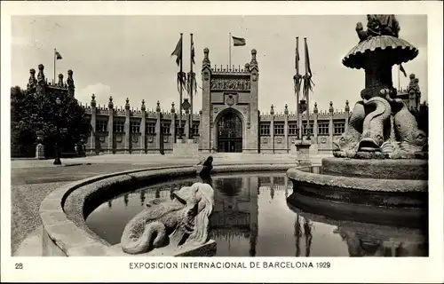 Ak Exposicion Internacional de Barcelona 1929, Palais des Conseils Generaux