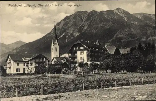 Ak Oberstdorf im Oberallgäu, Parkhotel Luitpold