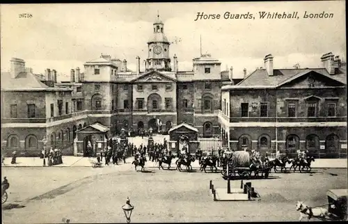 Ak London City England, Whitehall, Horse Guards