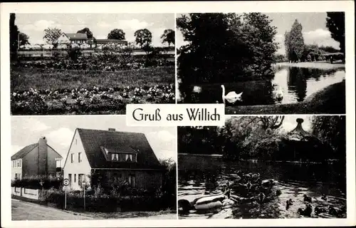Ak Willich am Niederrhein, Ortsansichten, Teich