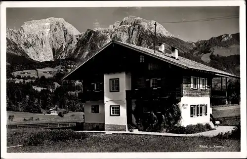 Ak Schönau am Königssee in Bayern, Landhaus und Pension Mooslehenklause, Inh. M. Ziener