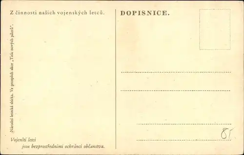 Ak Z cinnosti nasich vojenskych letcu, tschechoslowakische Militärflugzeuge, Formation