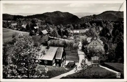 Ak Hain Oybin in der Oberlausitz, Blick auf den Ortsteil, Kurort, Häuser
