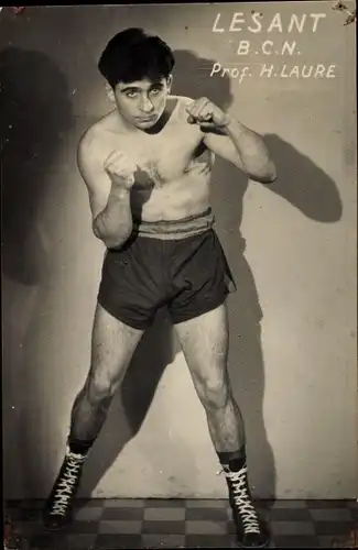 Foto Französischer Boxer Lesant, B.C.N., Prof. H. Laure, Portrait