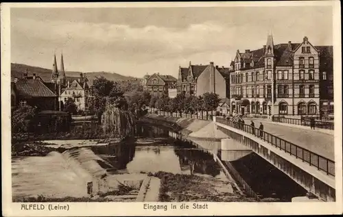 Ak Alfeld an der Leine, Eingang in die Stadt