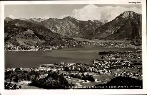 Ak Bad Wiessee in Oberbayern, Tegernsee, Bodenschneid, Wallberg