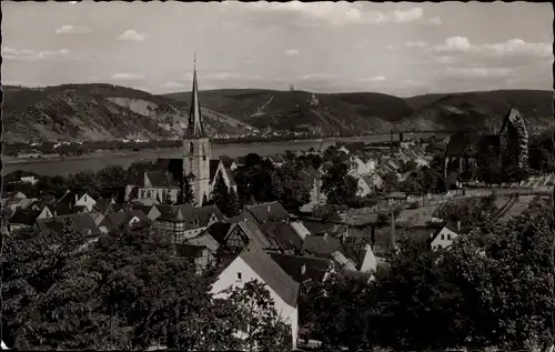 Ak Rhens am Rhein, Teilansicht