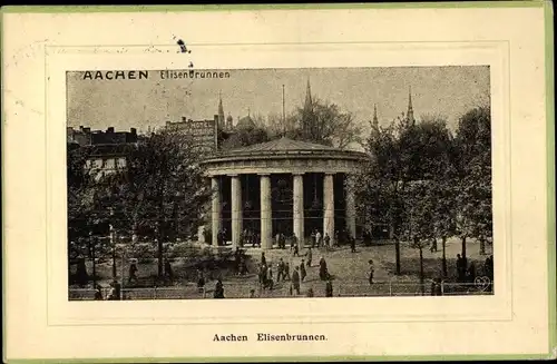 Passepartout Ak Aachen in Nordrhein Westfalen, Elisenbrunnen