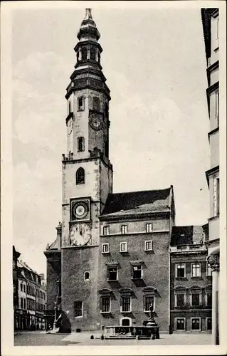 Ak Görlitz in der Lausitz, Rathaus