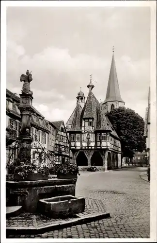 Ak Michelstadt im Odenwald, Rathaus aus dem Jahr 1484