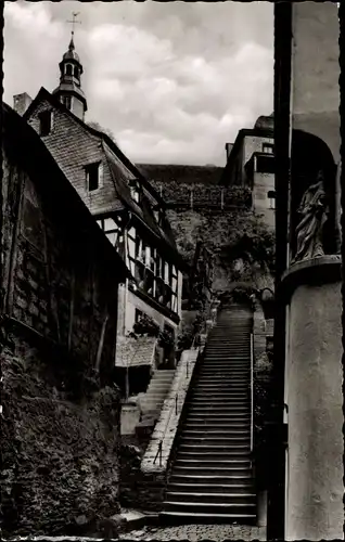 Ak Beilstein an der Mosel, Mittelalterliche Klostertreppe