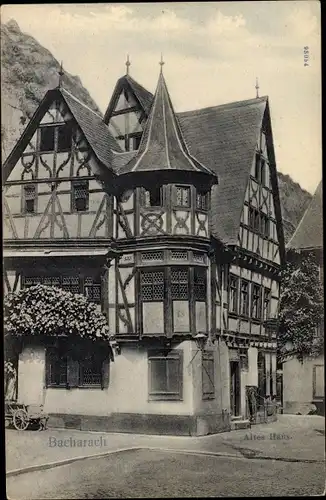 Ak Bacharach am Rhein, Altes Haus