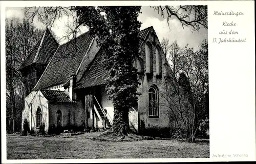 Ak Meinerdingen Walsrode im Heidekreis, Kirche aus dem 11. Jahrhundert