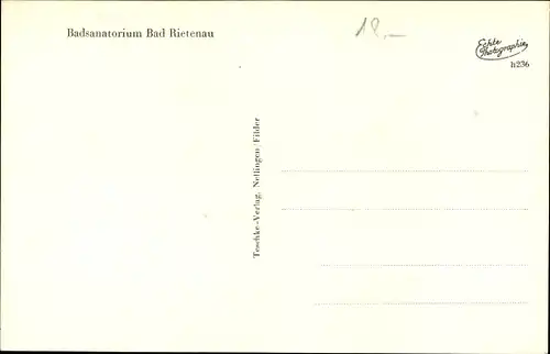 Ak Rietenau Aspach in Württemberg, Badsanatorium