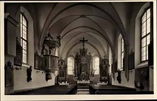 Ak Ramsau im Berchtesgadener Land Oberbayern, Kath. Pfarrkirche, Inneres