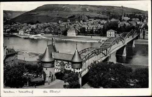 Ak Traben Trarbach an der Mosel, Brücke zur Stadt