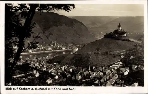 Ak Cochem an der Mosel, Ort mit Kond und Sehl, Gasthof Moselhaus