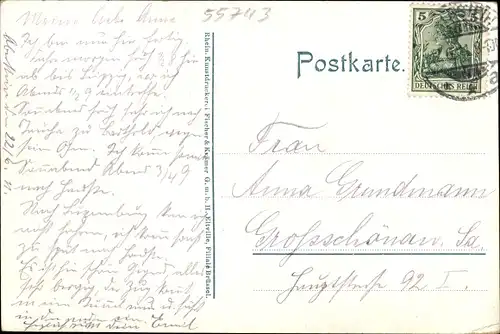 Ak Idar Oberstein an der Nahe, Bergkirche, Häuserreihe