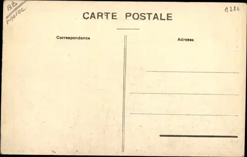 Ak Marokko, Campagne 1907-1911, Convoi de Chameaux devant la Kasbah d'El Kenitra