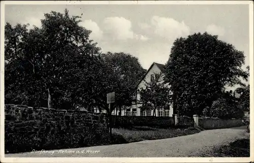 Ak Rehme an der Weser Bad Oeynhausen, Dorfkrug