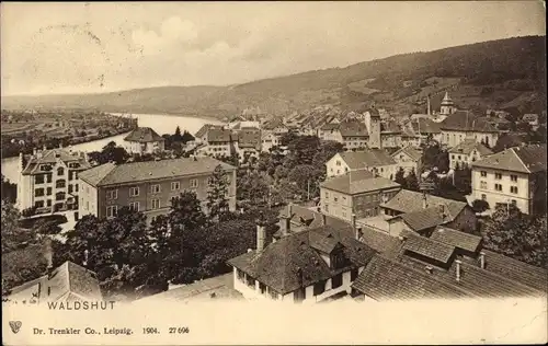 Ak Waldshut Tiengen am Hochrhein, Stadtbild