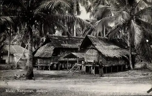 Foto Ak Malaysia, Malaya, Malay Kampongs
