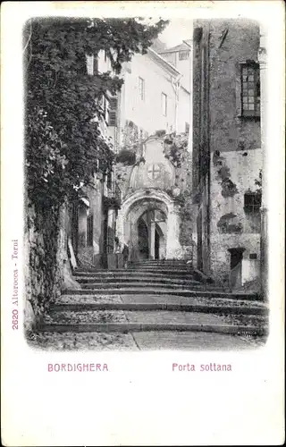 Ak Bordighera Liguria, Porta sottana