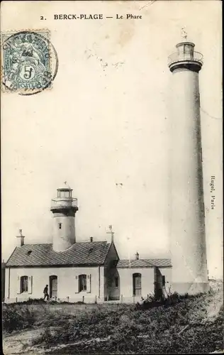 Ak Berck Plage Pas de Calais, Le Phare, Leuchtturm, Signalturm