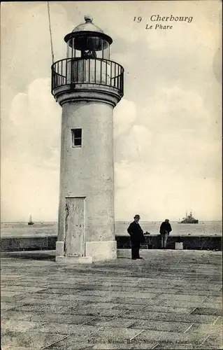 Ak Cherbourg Manche, Le Phare