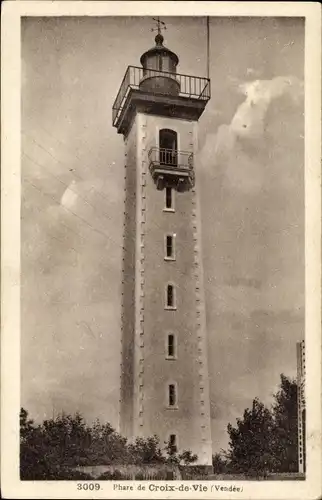 Ak Croix de Vie Vendée, Le Phare