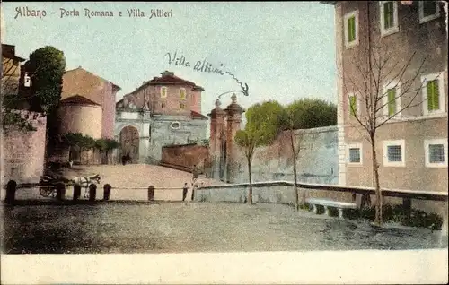 Ak Albano Lazio, Porta Romana e Villa Altieri