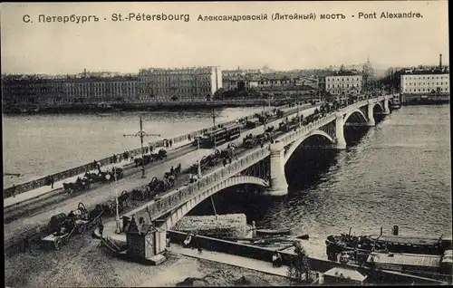 Ak Sankt Petersburg Russland, Pont Alexandre