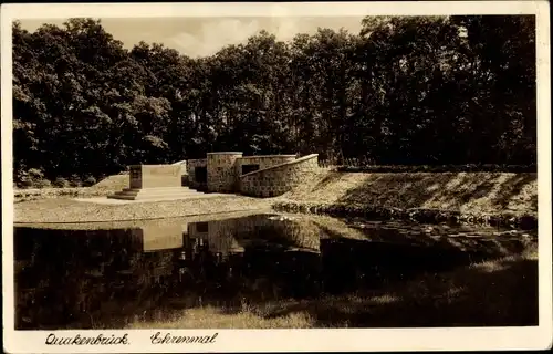 Ak Quakenbrück in Niedersachsen, Ehrenmal