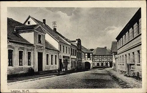Ak Łagów Powiat Świebodziński Lagow Neumark Ostbrandenburg, Straßenpartie