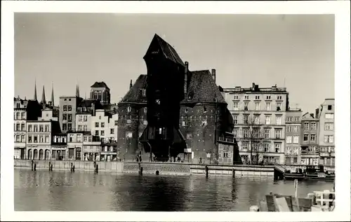 Foto Ak Gdańsk Danzig, Krantor
